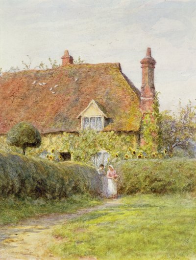 Sonnenblumenhäuschen von Helen Allingham